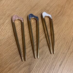 Set of 3 French Hair Pins